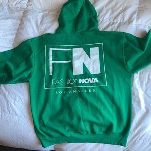 Fashion nova Y2K hoodie green